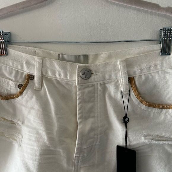 One Teaspoon Pearl Outlaws Mid-Length Shorts Size 26 Classic Boho Hippie Coastal - Picture 3 of 13